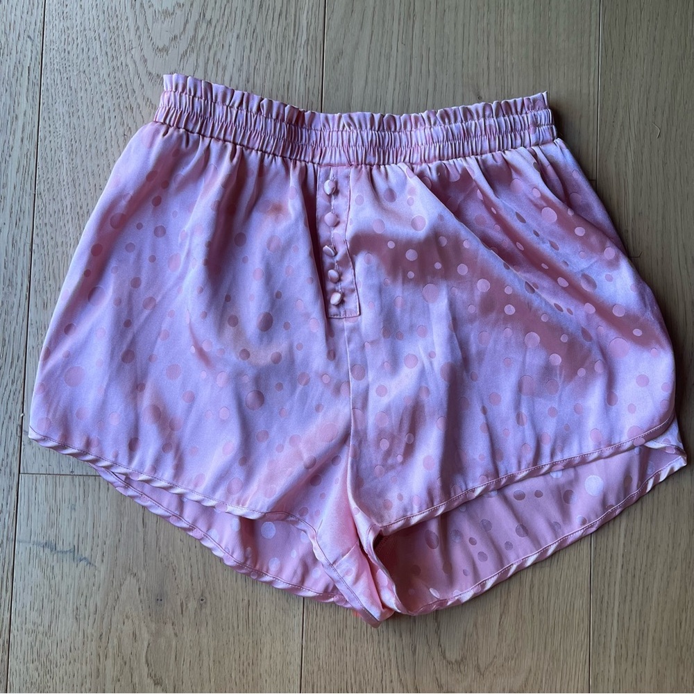 For Love And Lemons High Waist Pink Shorts